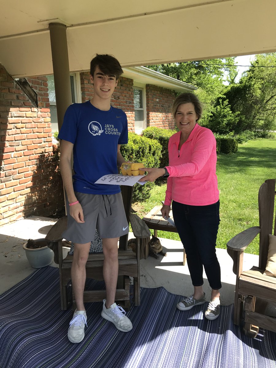 LoriRiedel's tweet photo. Today was a fantastic day! Nicholas was one of the recipients of the Tim Nixon Scholarship. He couldn't be more honored and we couldn't be more proud! Bonus: Mrs. Nixon shared some Nix Chix eggs! #LHSNextSteps #KStateBound #ShareTheGoodLPS https://t.co/3BxToI5Om4