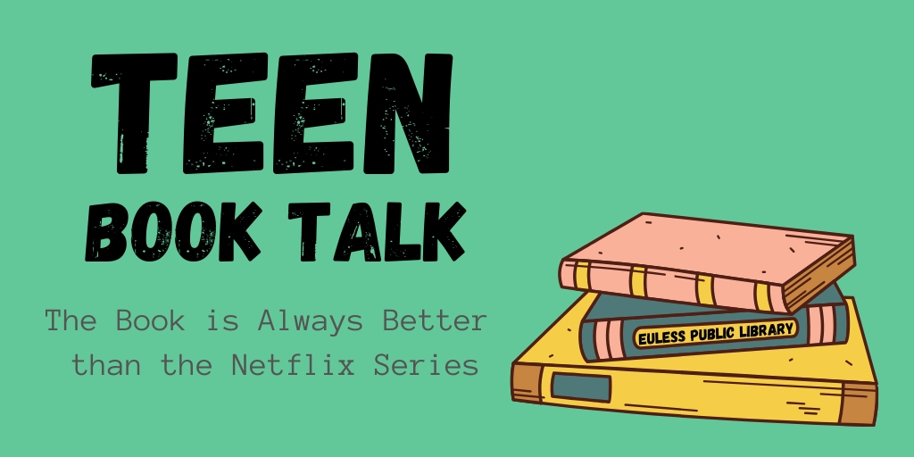 EulessLibrary's tweet photo. Is your brain turning into mush with watching Tik Toks all day? Get a brain workout by picking up a book that Miss Amber recommends. Each week she will introduce her favorite teen reads! #MLSEPL #TeenBookTalk #MissAmberSuperLibrarian

https://t.co/ItFHMDgDXp https://t.co/McH144QCDp
