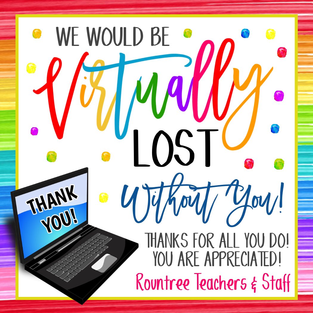 AndersonECPrin's tweet photo. Thank you Rountree Families for all your hard work with the at-home learning.  We so appreciate YOU!! #AllenISDathome @rountreerr https://t.co/5HcBi1KLae
