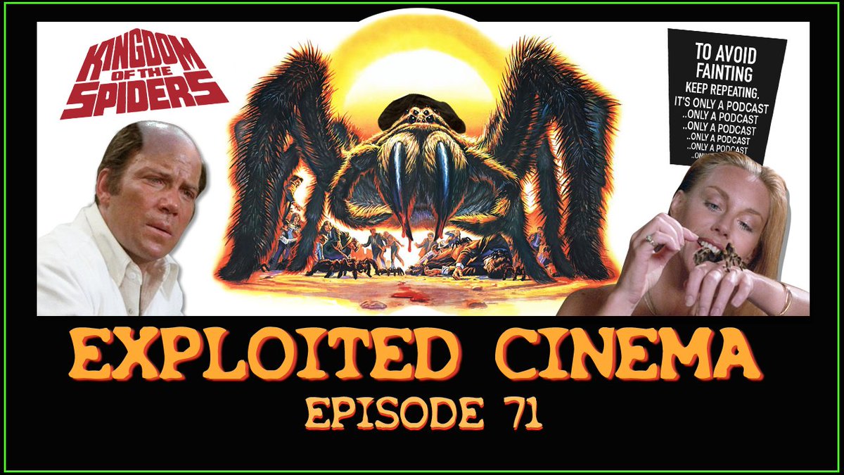TheRevHouse's tweet photo. Kingdom of the Spiders (1977) || Exploited Cinema | [Ep#71]

Listen:
https://t.co/L22kukyC6a

Download:
https://t.co/5OejNqICQ3

#Podcast #RHN #ExploitedCinema #KingdomOfTheSpiders #Horror #SciFi #JohnBudCardos #WilliamShatner #TiffanyBolling #WoodyStrode #LieuxDressler https://t.co/gJ7ytNGL3d