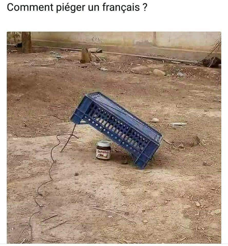 YFrenchCorner's tweet photo. 🇬🇧🇺🇸How to trap a French? 
#Frenchmeme #humour #staysafe <3 https://t.co/wxvhWzVpMT