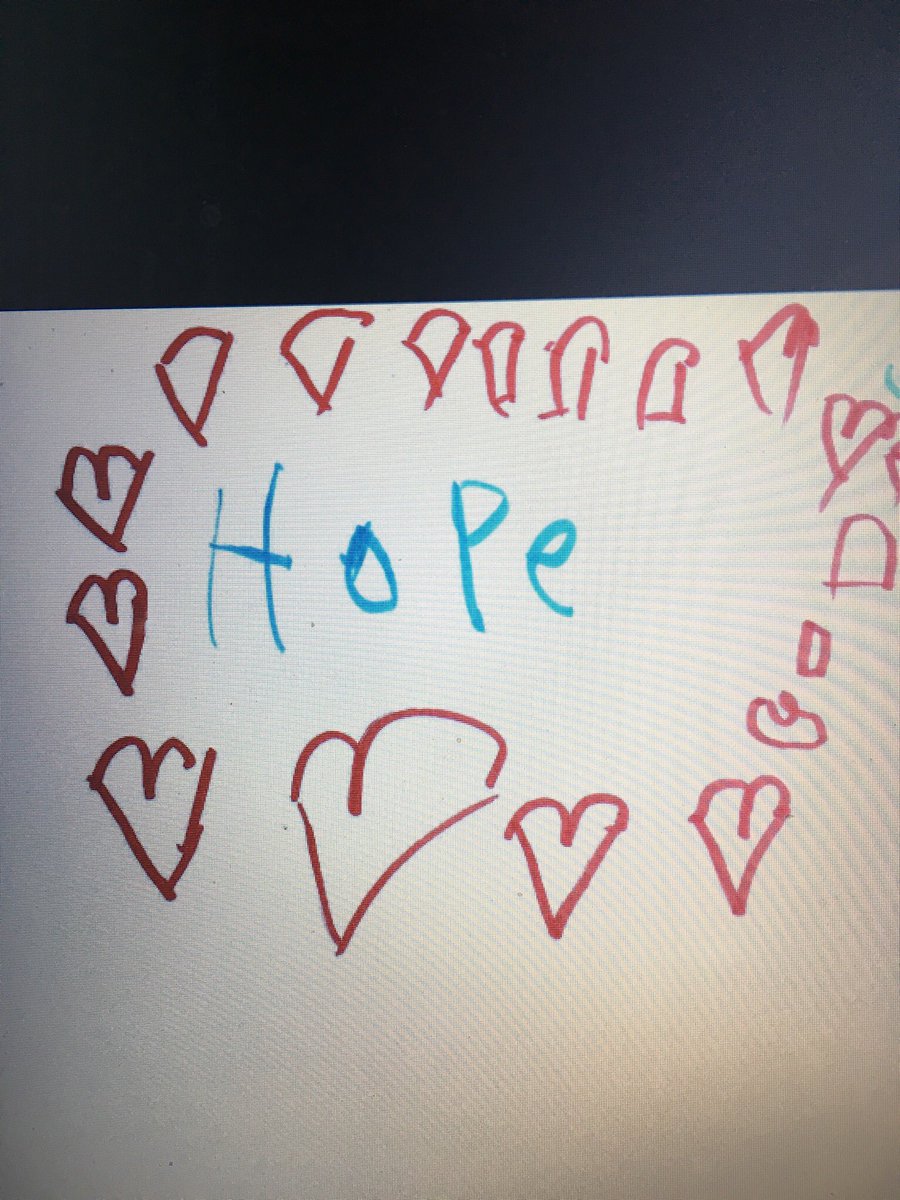 KinderScope's tweet photo. Hope pictures and a hope prayer rock. #CatholicEducationWeek #IgnitingHope @StLukeOakville https://t.co/MFMixAdca3