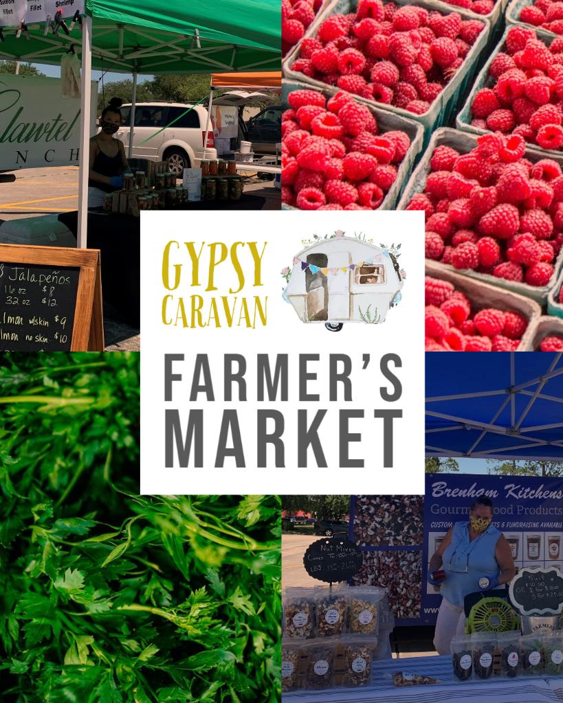 Need fresh produce? Join us for the DRIVE-THRU Gypsy Caravan Farmer's Market on THURSDAY, MAY 7, 2 -7 PM, outside Sears in the Parking Lot. Get fresh organic grown vegetables, hormone-free meats, fresh seafood, gourmet spices, wine, desserts, BBQ and MUCH MORE!