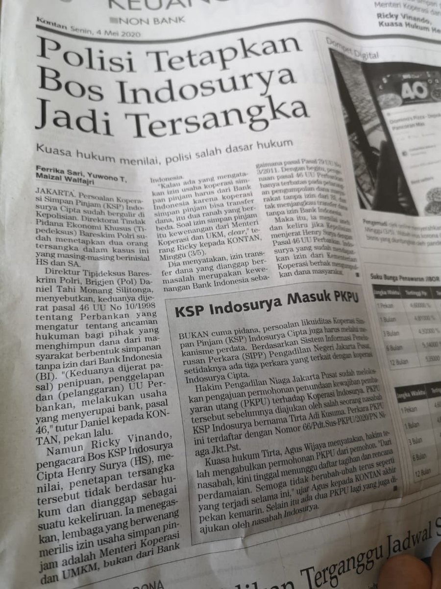 PutrySasmitha2's tweet photo. Semoga menemukan titik terang..Amin YRA 💪💪💪@Metro_TV @jokowi @LambeTurahTweet @idafauziyah @hotmanparisku @DPR_RI @KemenkopUKM @detikfinance #indosuryaPHKsepihak #indosuryasimpanpinjamPHKsepihak https://t.co/VVVB9j32ll