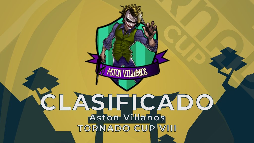 Tornado_Designs's tweet photo. CLASIFICADO
#AstonVillanos a la Tornado Cup VIII sede Japón
#hattrick #TornadoCup #TCupVIII 🇯🇵 https://t.co/4GEPjUL8LG
