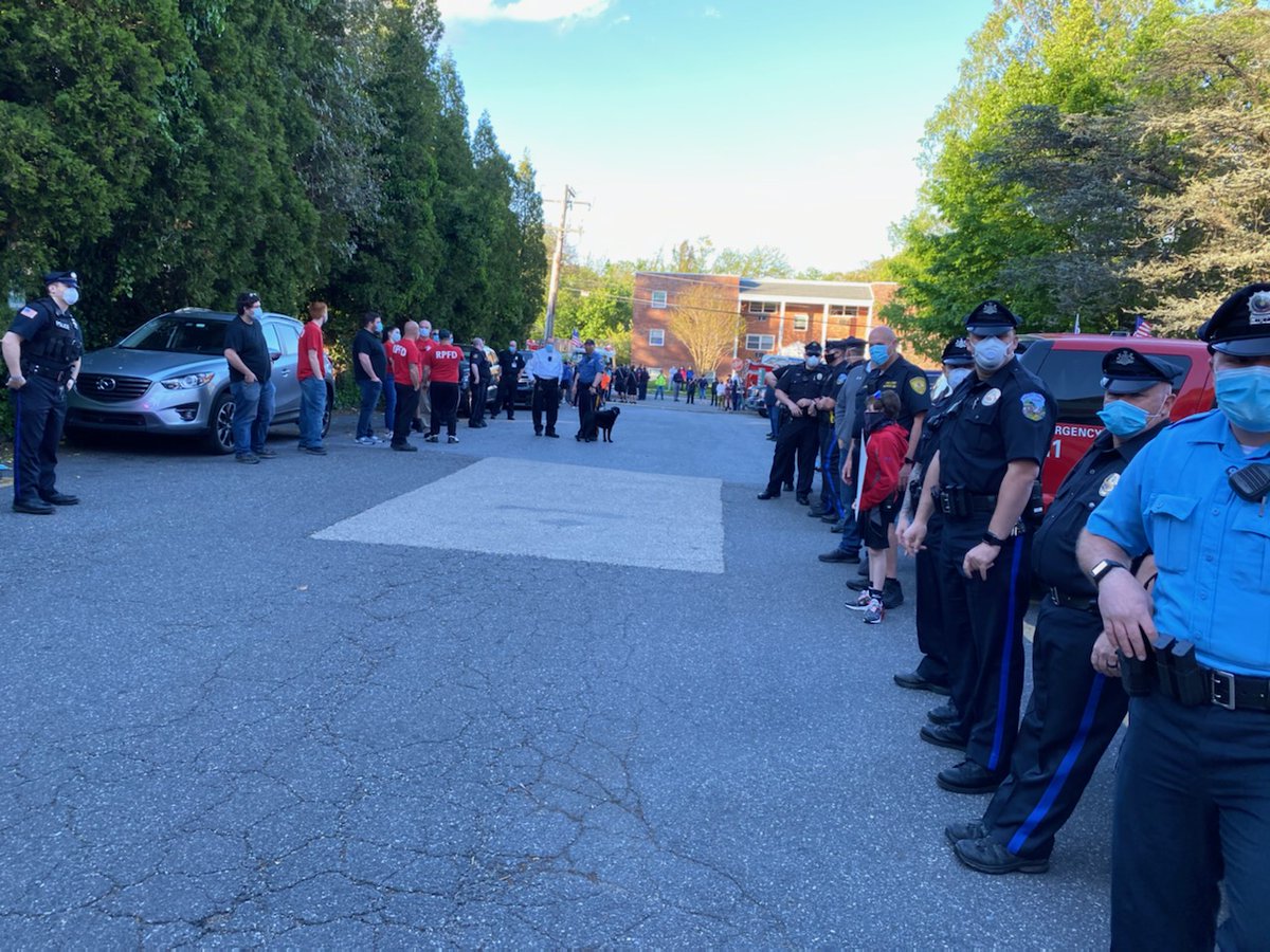 CrozerHealth's tweet photo. Last evening, Ridley Park and Ridley Township officials joined The Delco Group, the Fraternal Order of Police, Pennsylvania State Police, and local fire, police, and EMS departments from throughout the township in celebrating the healthcare professionals at Taylor Hospital. 1/2 https://t.co/IFkw8vWFe3