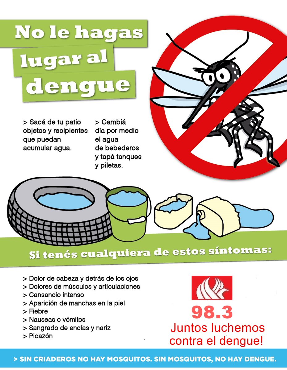 FenixRcia's tweet photo. A LOS QUERIDOS VECINOS Y OYENTES DE NUESTRA CIUDAD CAPITAL Y ALREDEDORES!
Todos estamos en Aislamiento por la lucha en la propagaciòn del Covid 19. Sin embargo existe también existe un peligro latente: El Dengue. https://t.co/NcjC8tZb7G