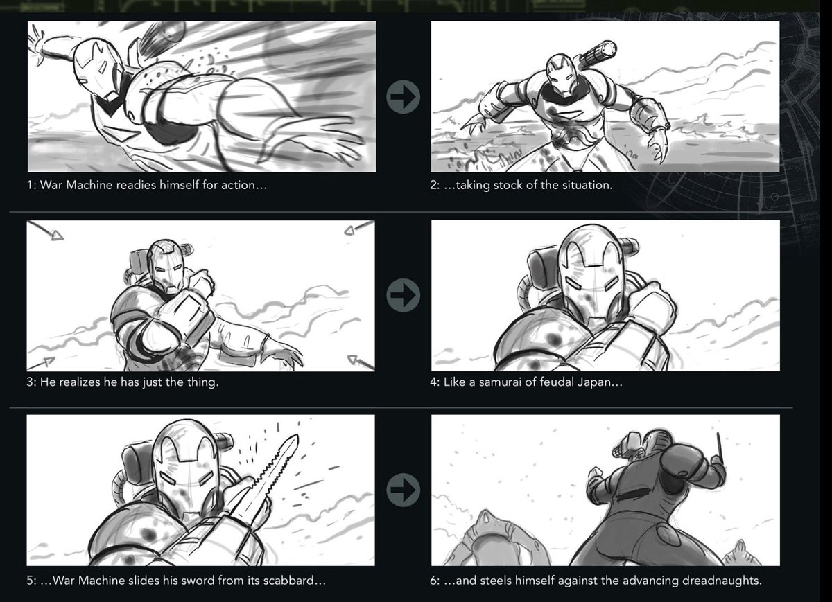 CoolComicArt's tweet photo. Iron Man 2 (2010) storyboard art by Genndy Tartakovsky https://t.co/Wdii9Ipvj4