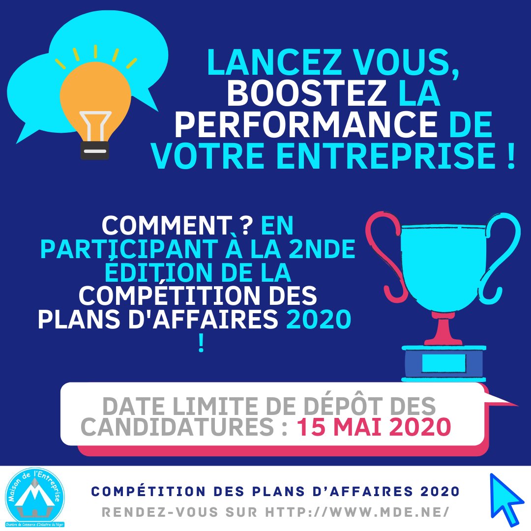 La CPA a pour vocation de mettre la jeunesse nigérienne au cœur de l'innovation. Le Niger est un pays d'opportunités et est à même de devenir un hub d'innovation de d'entrepreneuriat. Vous qui lisez ces lignes, soyez acteur d'innovation au NIger et rejoignez l'aventure ! #CPA2020