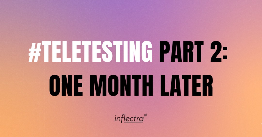 inflectra's tweet photo. Discover how #TeamInflectra is doing with #teleworking in our new blog: #TeleTesting Part 2️⃣ - One Month Later: https://t.co/3NmzJXLDou https://t.co/tJwok37StD