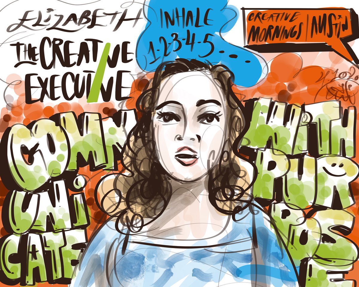 TheCreativeExec's tweet image. As a partner last month for @CM_Austin, our partner Elizabeth Goins ran a short exercise on how to communicate with purpose. Thanks to @Manny_Pandya for the photos + @amirocks for the live sketches! #CMPurpose