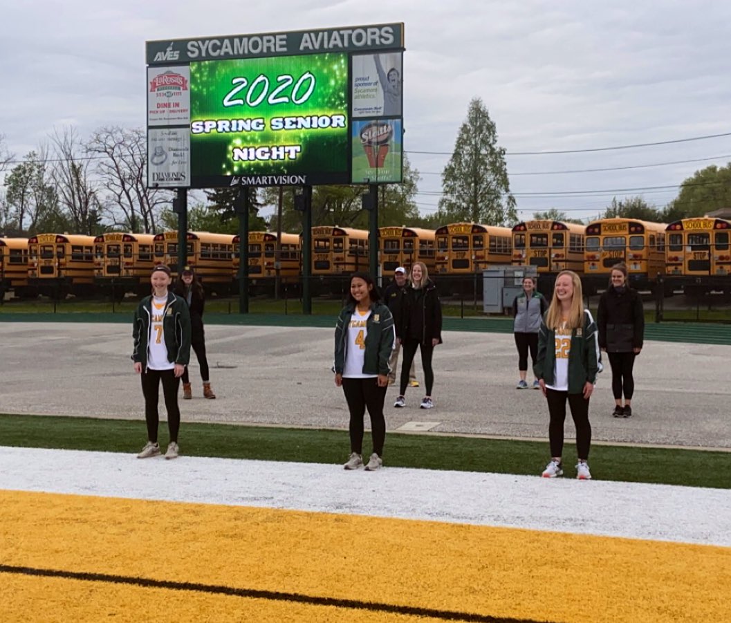 Being safe and honoring our spring Athletes! Congrats to all of our Seniors!