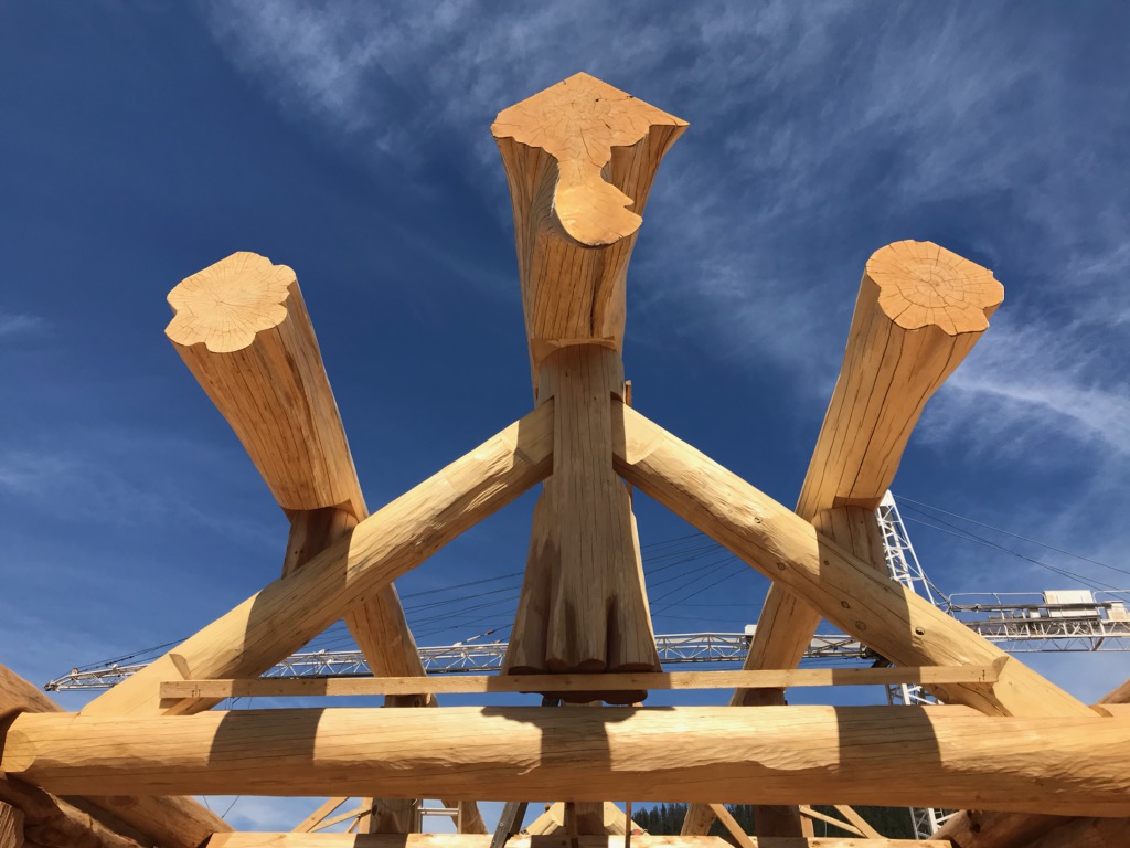 tk_martin82's tweet photo. Roof logs and trusses are up on this home headed to Saskatchewan. Had a little photo shoot with the guys who built it while maintaining social distancing protocols 😜

#timberkings #loghomes #logtruss https://t.co/q23yfSXnxt