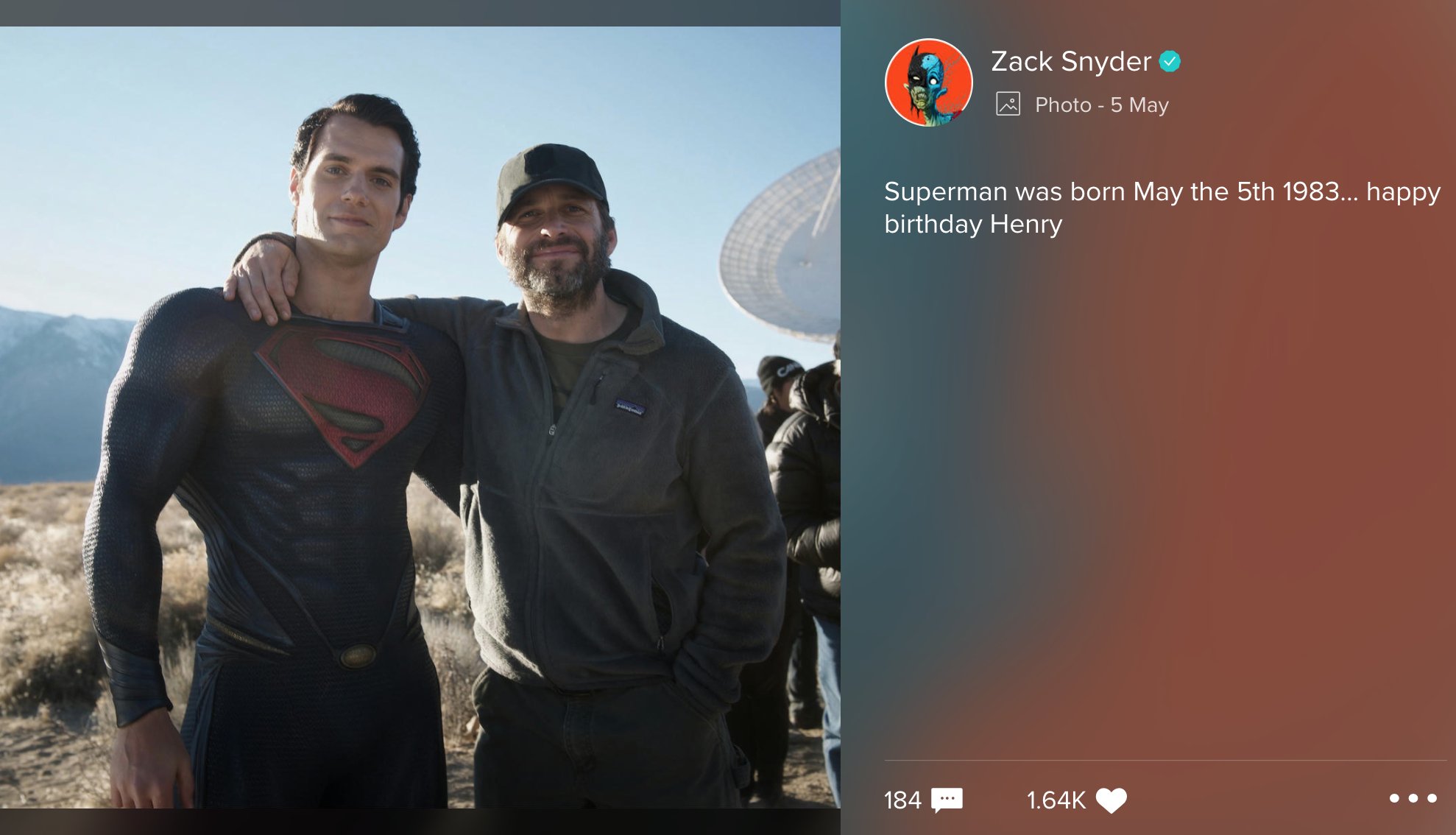 Still all love Zack Snyder wishes Henry Cavill a Happy Birthday 