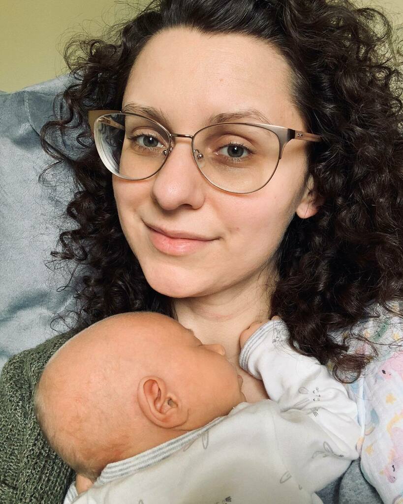 CAMoulton's tweet photo. Check on your mom friends who had a baby during #coronavirus - we are not okay lol. I’m exhausted and I need a shower and I miss working on my book and I miss my friends and family - but I am so so happy and so so in love with this baby dragon. She is no… https://t.co/iPjVFPFDMN https://t.co/op8Xp56ZMX