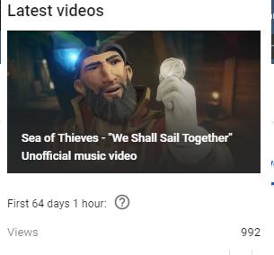 PakDonalds's tweet photo. Turns out this video got 1k views, never expected it but thankful nonetheless #SeaofThieves  #WeShallSailTogether #BeMorePirate 

Watch and give your own opinion ;) 

- https://t.co/RRRvGzGcZv https://t.co/9FJz00yqCb