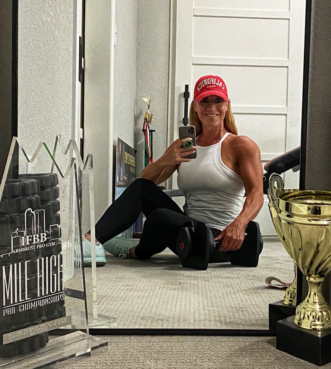 Home workout. Ready to get back to work in the gym