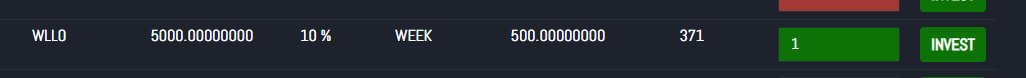 WillowCoin's tweet photo. Willow #investbox is active on https://t.co/qEy38RMm4y
For any reason if it's not convinient to use official wallets to stake your coins, you can use this feature to avail 10% WEEKLY interest on your investment💰 $WLLO 🔥
Hurry up! Only 370 slots remaning!
@EREXio https://t.co/v2unZfi78M