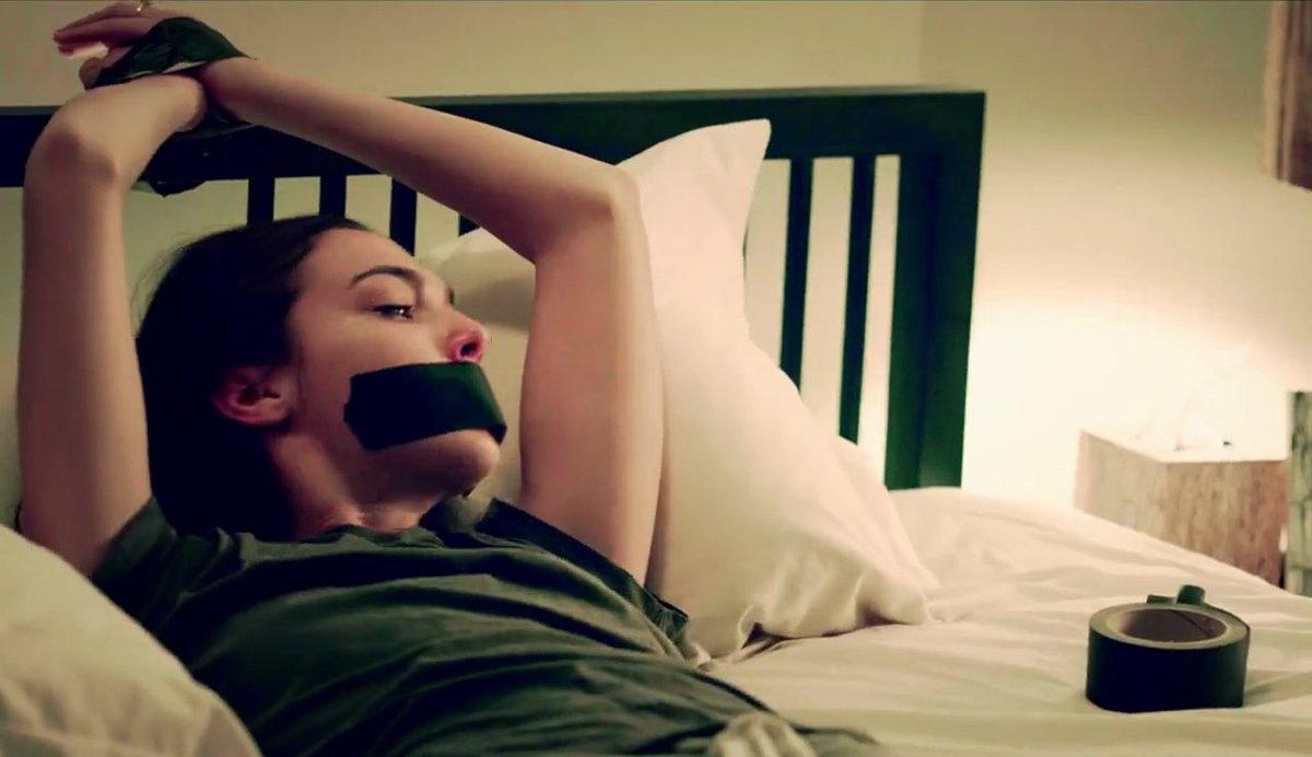 CoolCandid's tweet photo. Gal Gadot tape gagged https://t.co/e2gsbGxtFY