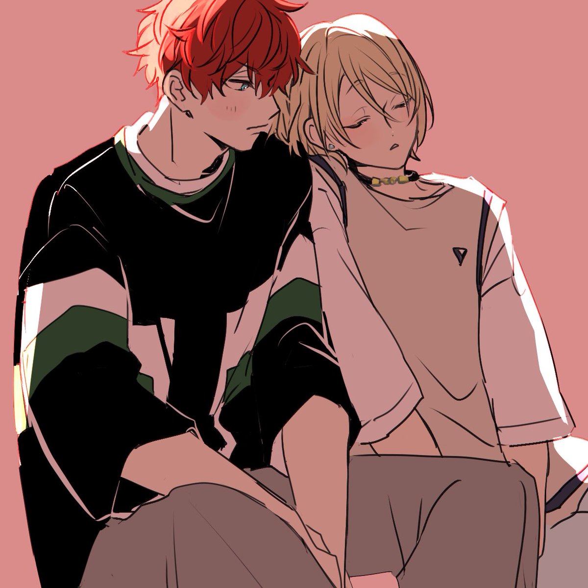 あんスタ 付き合うか付き合わないか微妙な感じのひいあいちゃん ヒロくん感情即行動み ぽにプのイラスト