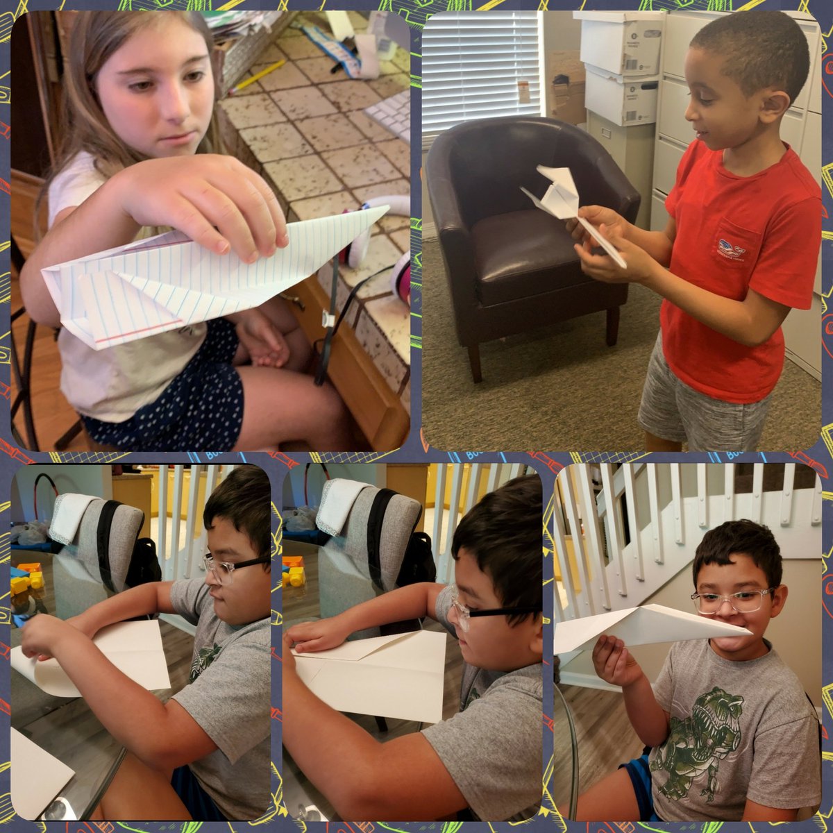 ms_jend's tweet image. ABC Countdown Letter F for Flying Contest. We made some paper airplanes to see if they could fly 😊
 @SeaGateES