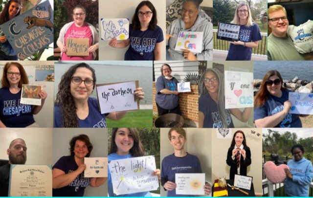 Hey CHS, We miss you! 
"Happiness can be found even in the darkest of times if one only remembers to turn on the light!" -Albus Dumbledore
Sending you light in this dark time! Love, the English Department! #ALLChesapeake