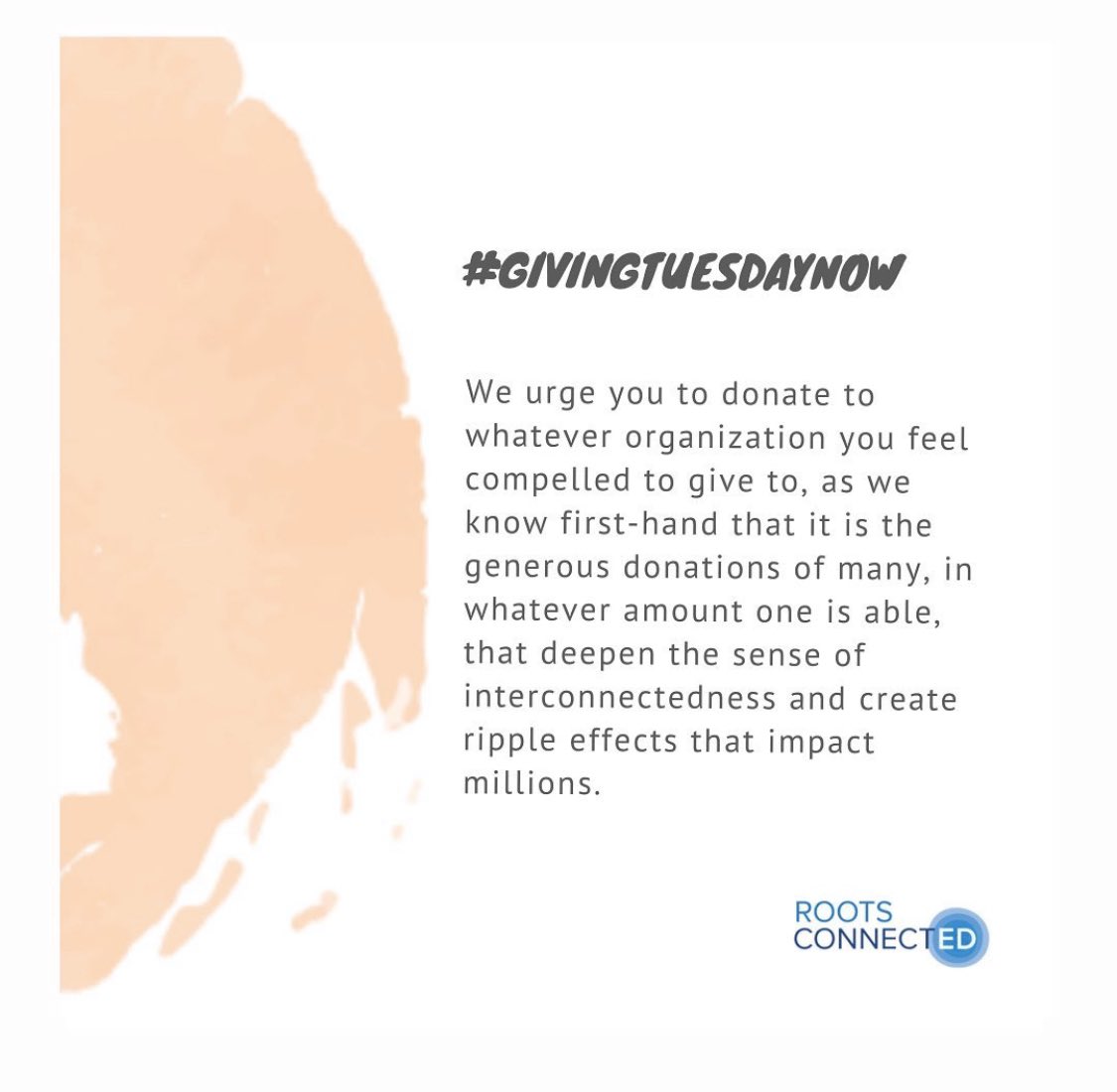 #GivingTuesdayNow give where you are compelled to give and whatever amount you’re able.