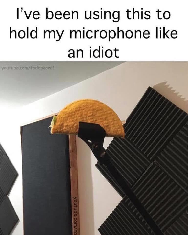 WorshipSoundGuy's tweet photo. All this time... I thought a mic clip was just for microphones. Oh how wrong I was... 😂😂😂 https://t.co/Q0D1OR2ILr