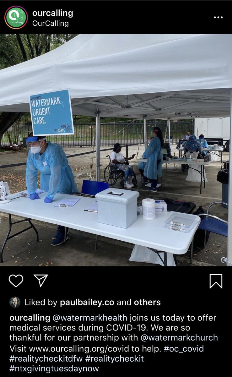 jeff_r_ward's tweet photo. Grateful for @ourcalling and today the @WatermarkChurch Urgent Care team partnered up to bring #COVID19 testing to our friends in South Dallas! https://t.co/zHAVglk73p