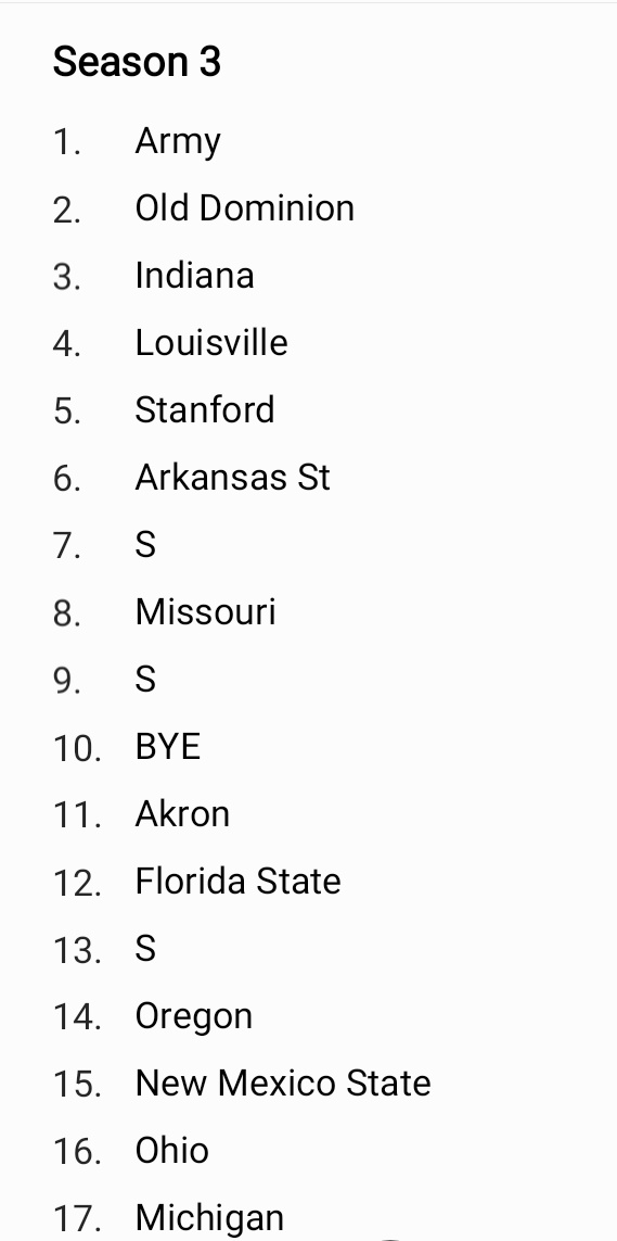 OhioStRetro's tweet photo. Weeks 7,9, 13 open. Waiting for @RetroUtep to get back to me https://t.co/jre5IUVTln