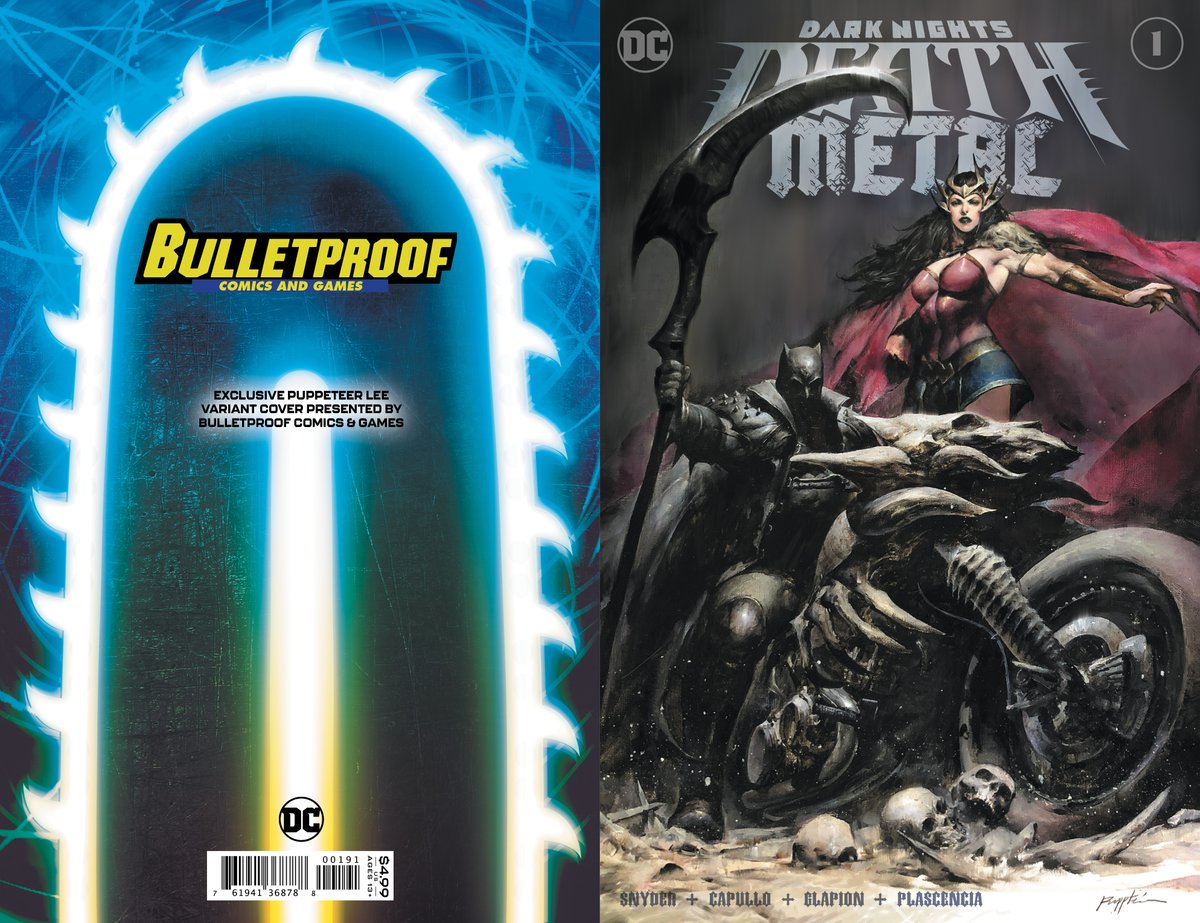 Bulletproof is proud to present the soon to be superstar #PuppeteerLee! He has painted our exclusive #DeathMetal #1 cover!  The book will go on pre-sale this Friday, May 8th @ noon EST.  It will begin shipping on June 16th, 2020
You can pre-order it @ bulletproofcomix.com/dc-comics.html