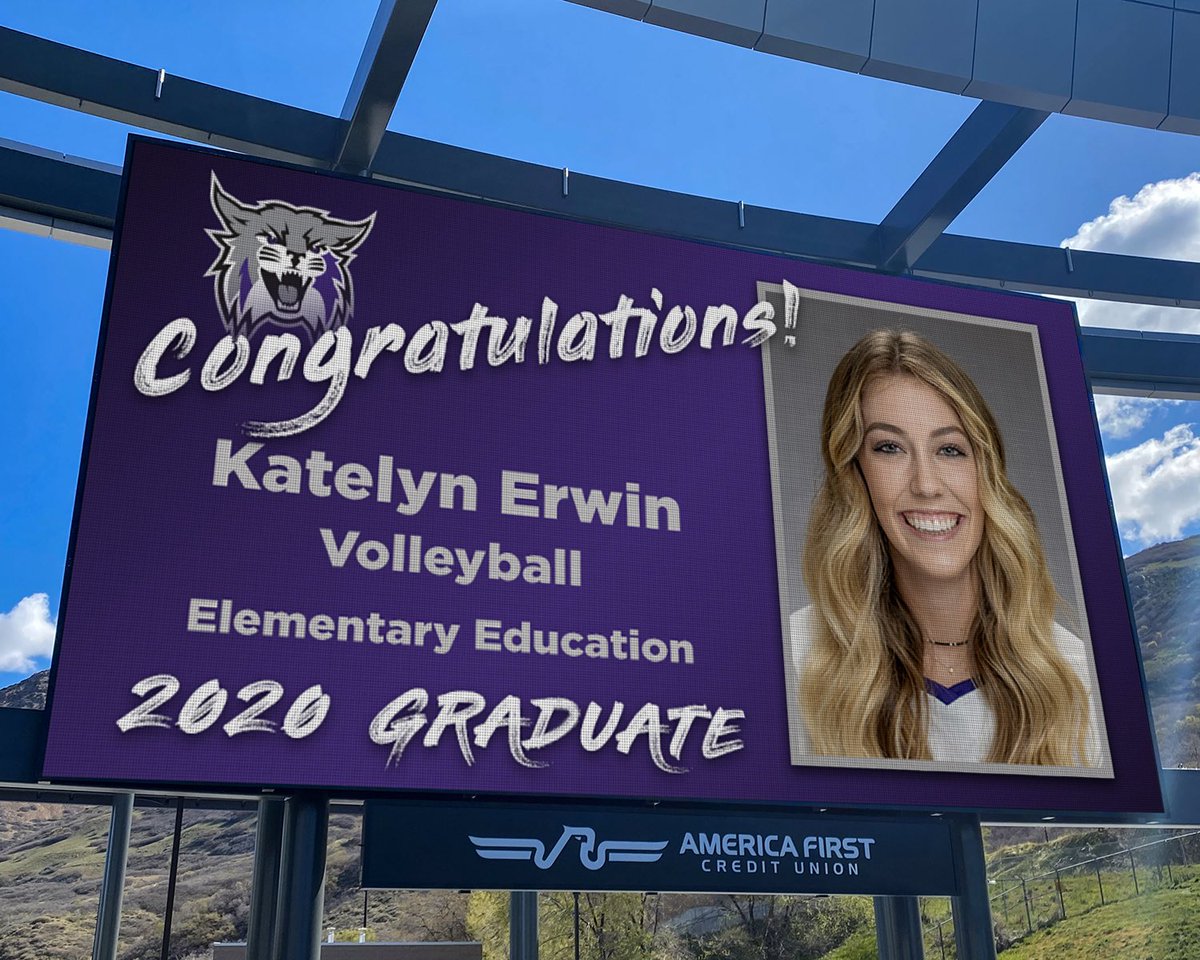 weberstatevb's tweet photo. Congratulations to our 2020 graduates! Thanks for making Weber State so great, great, great and best of luck in the future!

#PurpleReign #WeAreWeber #LouderandProuder
@kt_erwin @megangneiting https://t.co/zITIOKwIIM