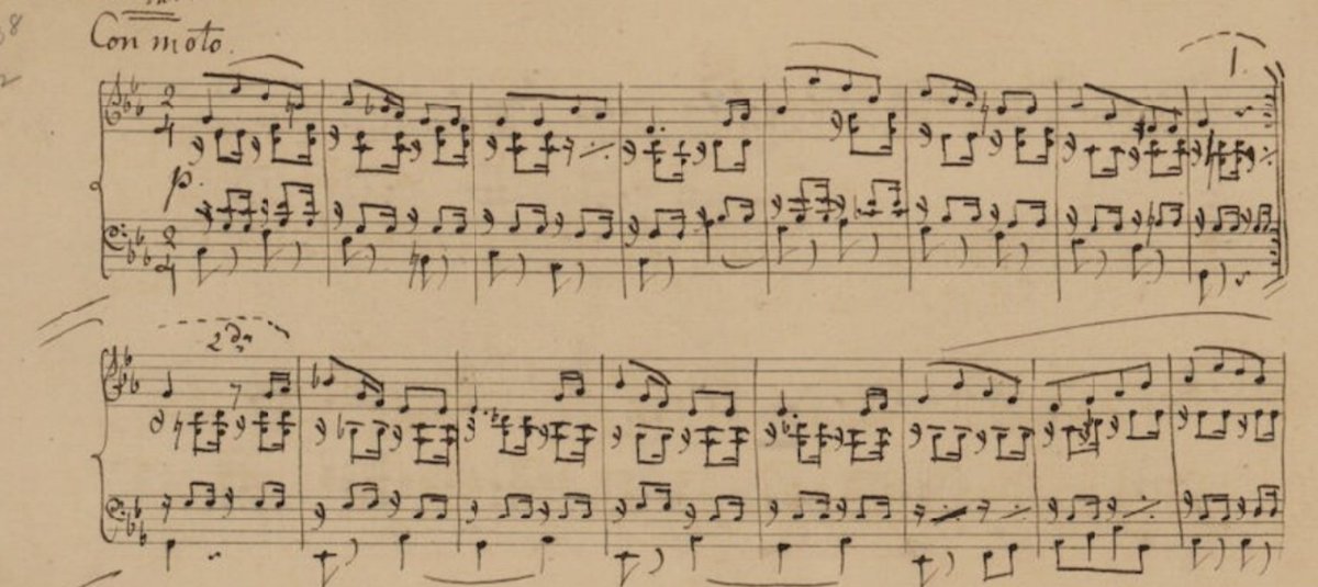 anakarinapiano's tweet photo. ¡Caligrafía musical!
En esta ocasión Félix Mendelssohn, su Canción sin palabras op. 38 no 2.
#piano #pianist #pianista #music #classicalmusic #classicalpianist #score #musicscore #Calligraphy #manuscript #manuscrito #musicology #mendelssohn #felixmendelssohn #songwithoutwords https://t.co/bC7gI0qooQ