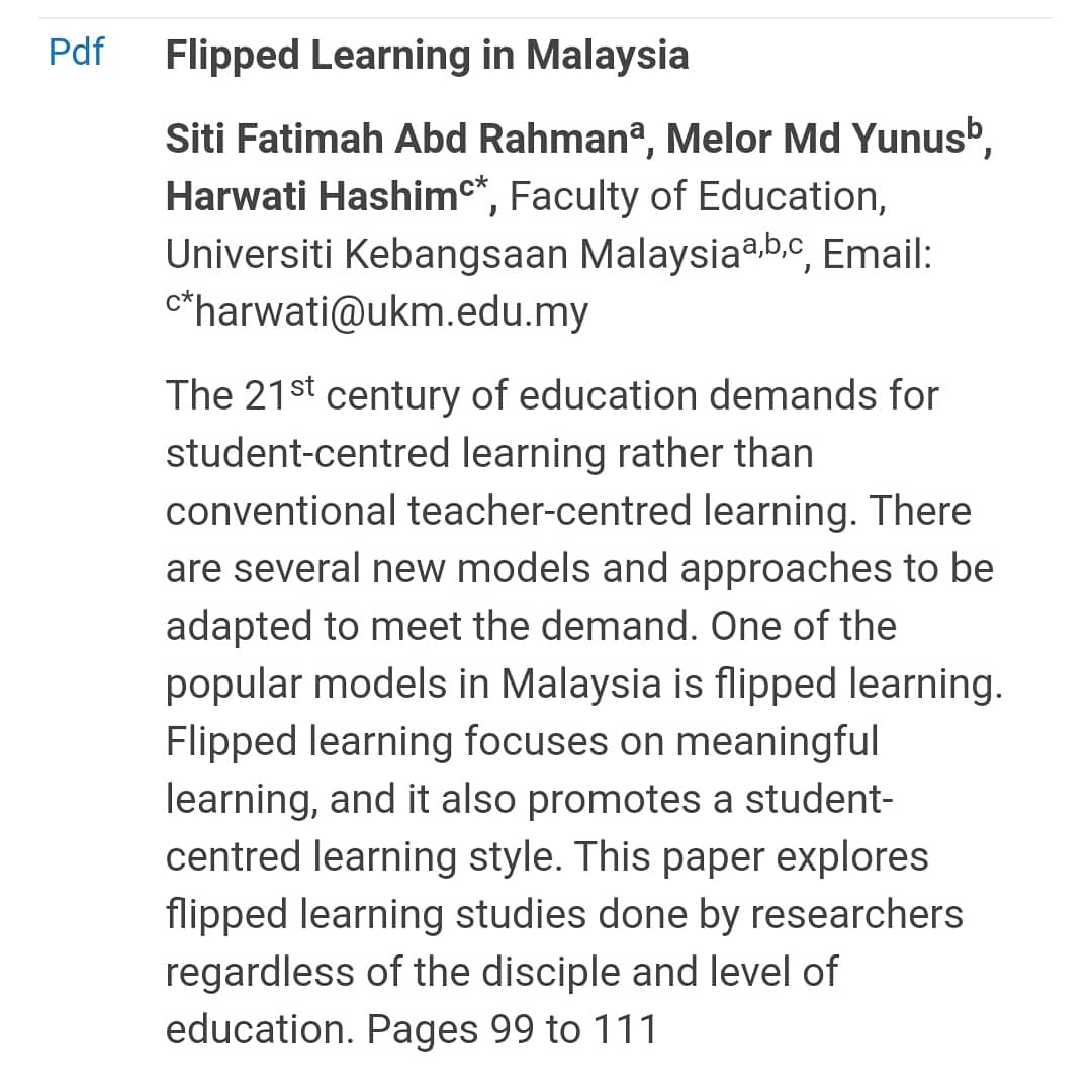 HarwatiH's tweet photo. Flipped learning https://t.co/1F0MtzDyAN