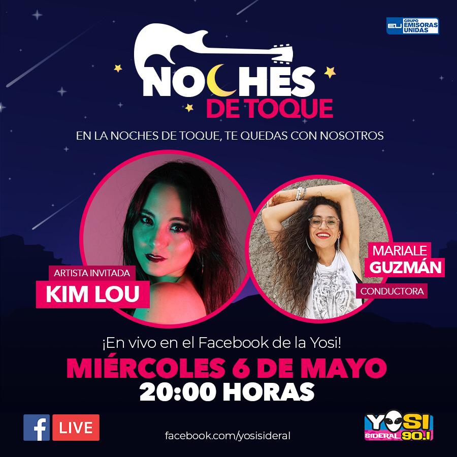 Mañana no se pueden perder #NochesDeToque <a href="/KIMLOUOFFICIAL/">KIM LOU</a> cantando y <a href="/MarialeGuzman_/">Mariale Guzmán</a> cómo presentadora!!! Va a estar buenísimo!!! (GDL)