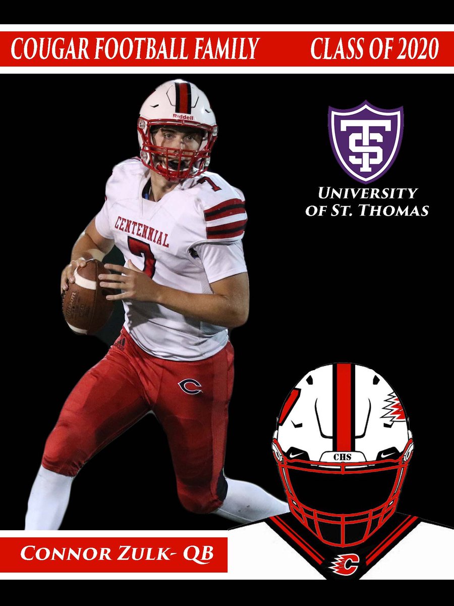 Next up is the 2019 District Offensive Player of the Year &amp; Academic All-State Quarterback. Connor can impact a football game in so many ways. <a href="/UST_Football/">St. Thomas Football</a> knows they are getting a star but will soon realize they are getting an even better leader!