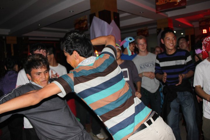 China pic, day 13:Kazakh students dancing at the after-party for an ultimate frisbee tournament, Wuhan 2010. My first trip to Wuhan mean a lot to me, so I wrote this essay in Chinese about it:  https://medium.com/@mattsheehan88/%E4%B8%80%E4%B8%AA%E8%80%81%E5%A4%96%E5%85%B3%E4%BA%8E%E6%AD%A6%E6%B1%89%E7%9A%84%E4%B8%80%E4%BA%9B%E5%9B%9E%E5%BF%86-an-americans-memories-of-wuhan-f830a1985086