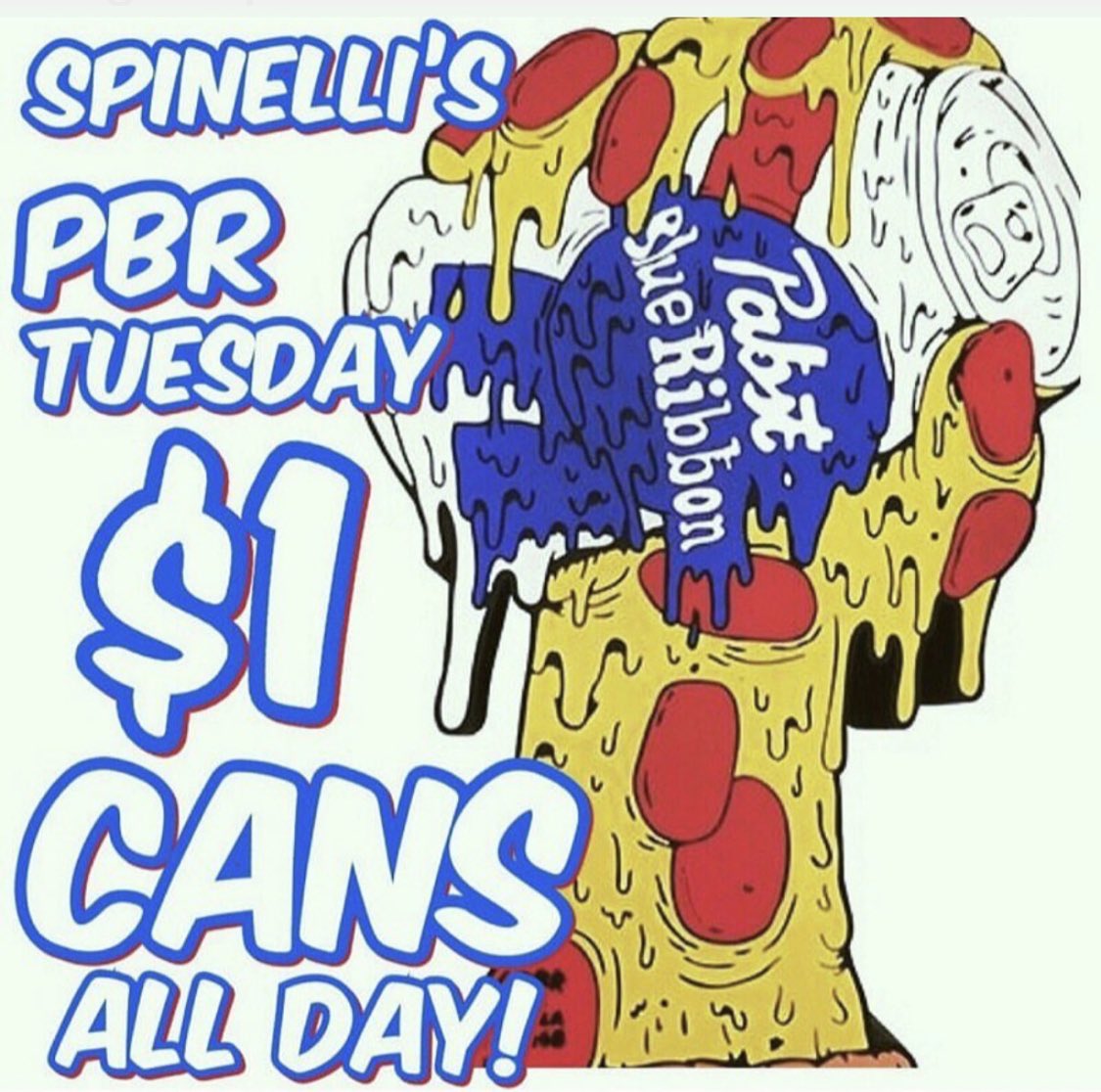 spinellistempe's tweet image. For the first time in a little over a month #PBRtuesday is back!   $1 @pabstblueribbon cans until 10pm.  Also on special $5 margaritas.   #spinellis #pizzathugs #pbr #beer #cincodemayo #downtowntempe #millave #az #phx #asu