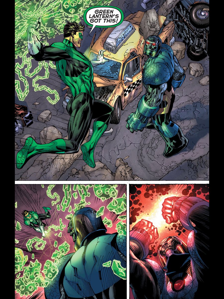 CeltiC527's tweet photo. Are we still talking about this? Sure it made some laugh but they took a what was a powerful scene in the comics and made it a joke. For me this was a great scene that showed who Hal is. No matter how out matched he is or how many times he gets knocked down, he will never give up https://t.co/5bywSzRjcs