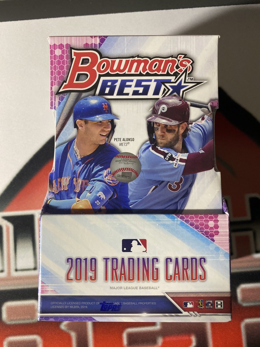 MileHighChuck_'s tweet photo. This will be the fifth and final break of #LateNightFire .

The grand finale 🤩
2019 Bowman’s Best

6 random divisions and ALSO a chance to win a pack of the elusive 2020 bowman first edition!! 🔥 

6 spots @ $45

DM to claim!! https://t.co/v7UL1jcDW9