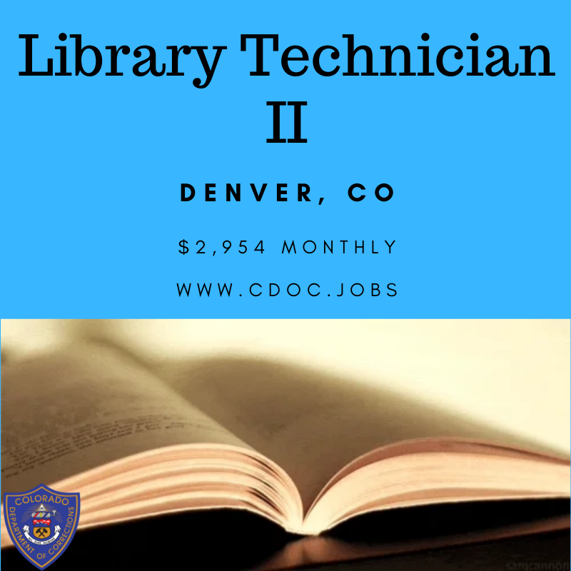 ColoradoDOCJobs's tweet image. cdoc.jobs #library #technician #librarytechnician