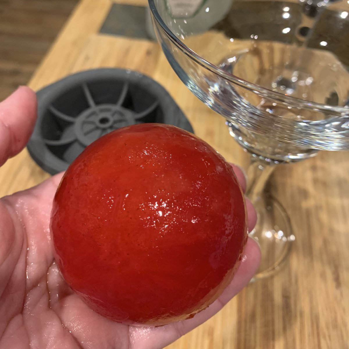 BTSARMYKitchen's tweet photo. How about another delicious and refreshing drink ?!!
Maybe @BTS_twt would like to try Frozen Strawberry Margarita 🍓
*Our house bartender showing the frozen Strawberry-Lime Syrup (2cd pic)
#BTSInspiredRecipes #Strawberries
#BTSDrinks 🍓 https://t.co/Y2Kwc8fCSq