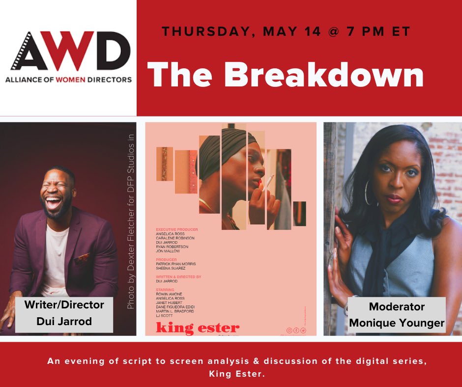 MsGlea's tweet photo. 👀 #AWDAtl is hosting our very 1st #TheBreakdown event on Thurs, May 14 discussing EP 105 of #IssaRae presents #KingEster with #writer #director @duijarrod. Check the eventbrite for info https://t.co/UiR1DteRA1 https://t.co/RdA2MiOfn5