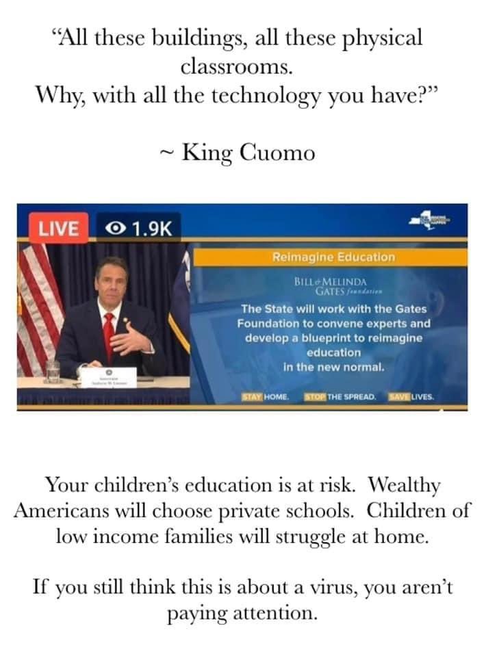 Kstrom13's tweet photo. @NYGovCuomo @NYSUT @BillGates Our kids deserve teachers, not tablets. You stick to politics and hiding behind money, I’ll stick to educating children and making a difference. #stayinyourlane #teachersovertablets #childrenfirst #askateaxhersometime https://t.co/ixvVqrCQnt