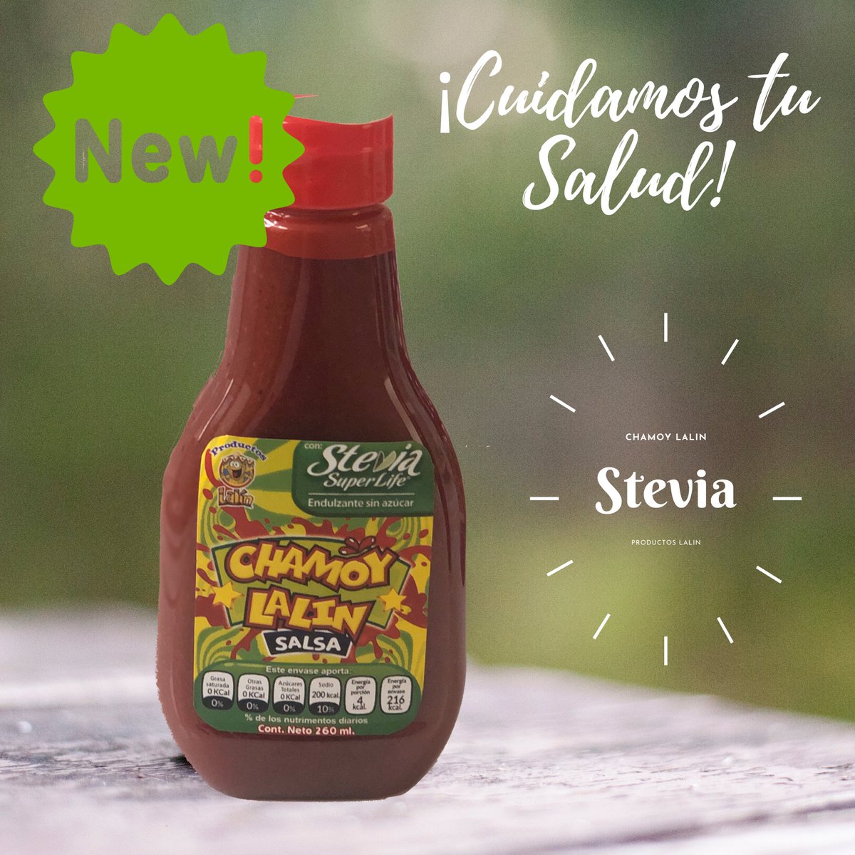 lalinmx's tweet photo. Una Fórmula especial, porque Cuidamos tu Salud, CHAMOY LALIN hecha con Stevia, tienes que probarla...! #Chamoy #candy #Stevia https://t.co/3HIppa0XHP