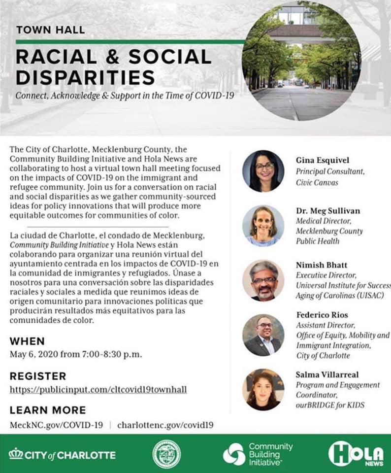 Join us tomorrow night! #opportunity #COVID19 #CharlotteStrong #inclusion