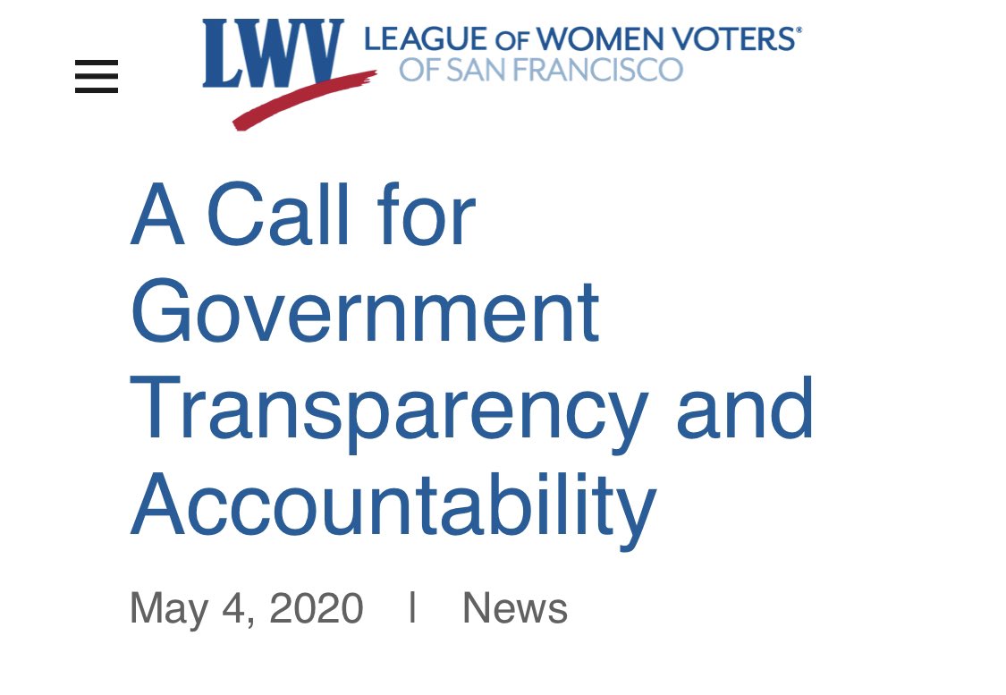LWV of San Francisco tweet media