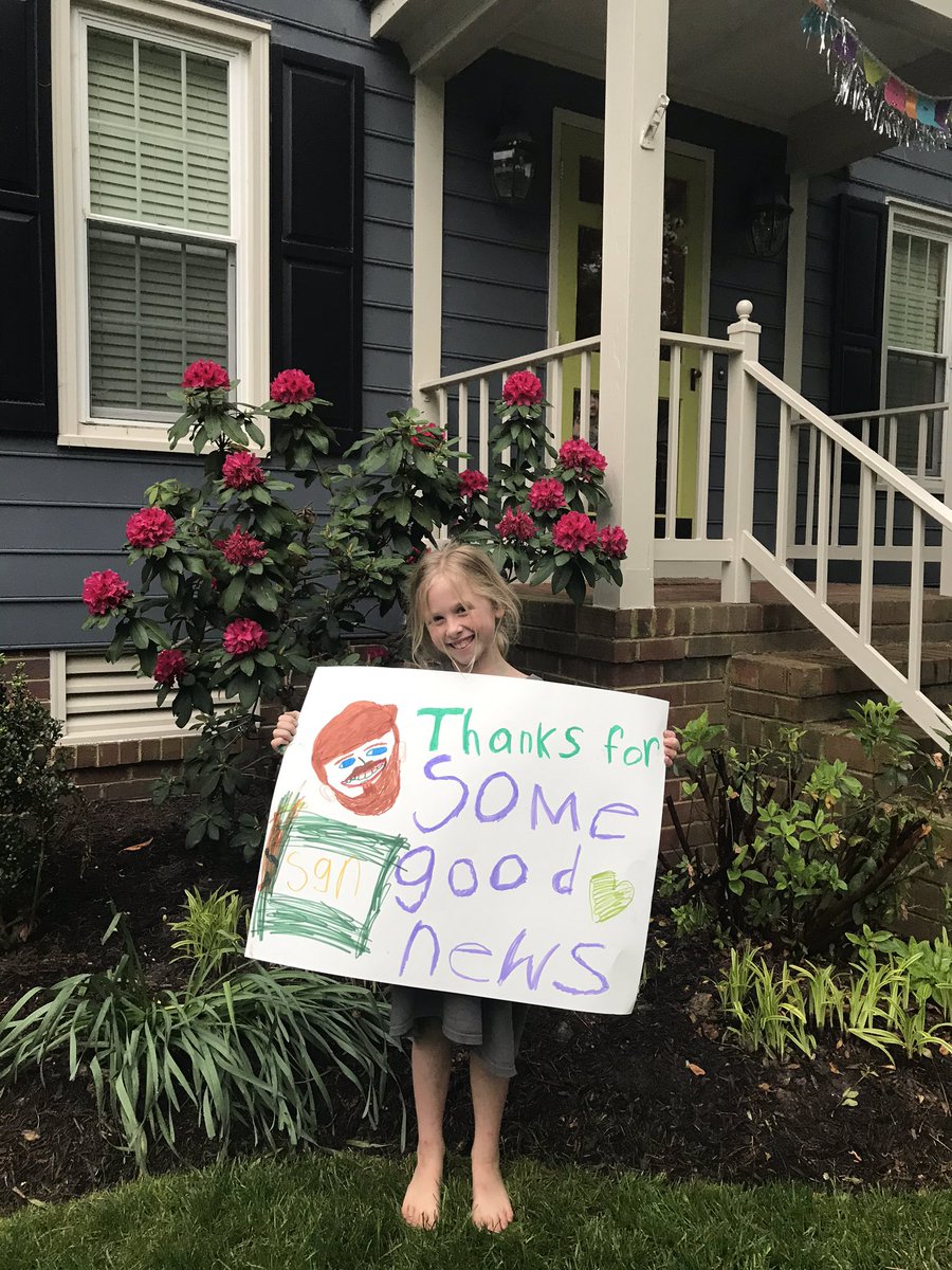 F3_LooseGoose's tweet photo. @johnkrasinski @somegoodnews Mia Henigin speaks for the whole family with this sentiment - SGN is a quarantine highlight that we will talk about for decades! Thank you! https://t.co/KU9Ag9e7LC