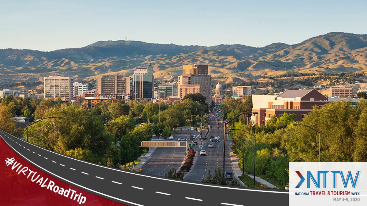 Boise, Idaho welcomes you! We're delighted your stopped by during the #VirtualRoadTrip. We can't wait for you to explore all that Boise has to offer- white water park, hiking, wineries, skiing, breweries, music festivals, cutlure and more! #VisitBoise #VisitIdaho