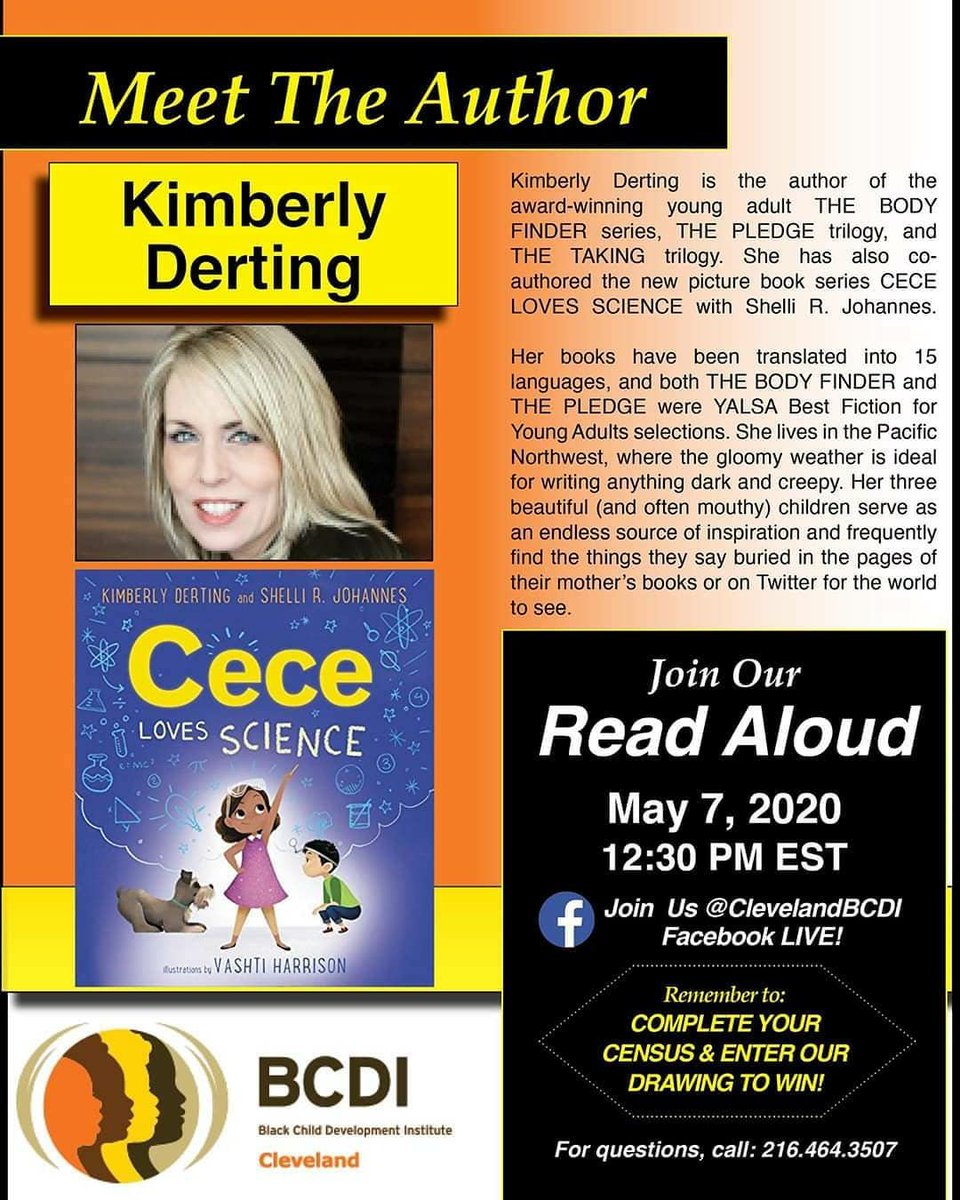 ClevelandBCDI's tweet image. Join our next Read Aloud, May 7 @12:30 PM EST. DON'T FORGET to complete your census! 🔗facebook.com/cleveland.bcdi…
Enter our raffle! Winner will be contacted to receive a $50 digital grocery gift card, author’s book, and BCDI t- shirt!
#completecountcle #BCDICle #census2020